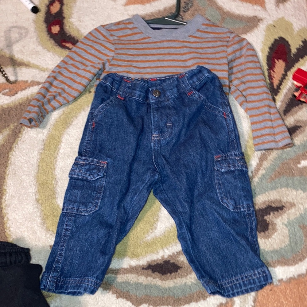 12M matching jean outfit